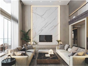 SAINT BLANC CALACATTA, Artificial Stone Slab, Sintered Stone