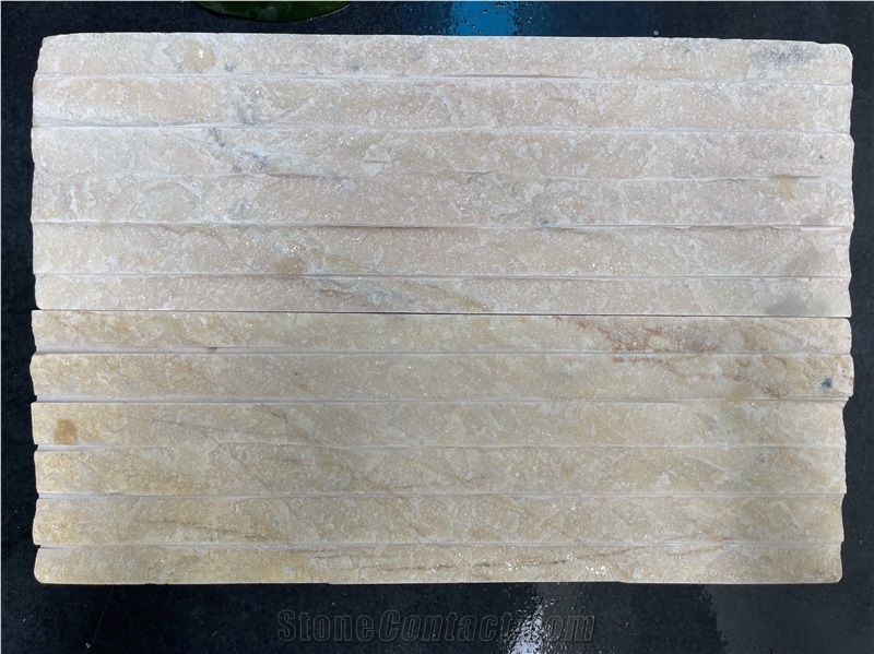 Yellow Line Chiselled Stone Veneer