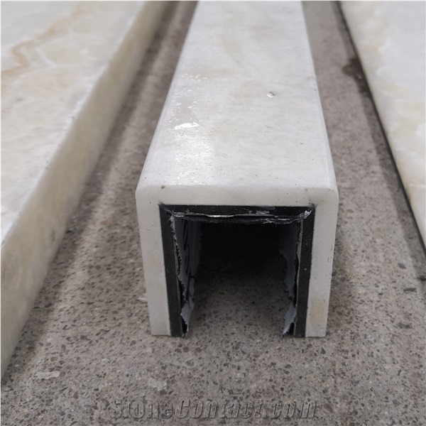 ACM Backed White Onyx Stone Panels