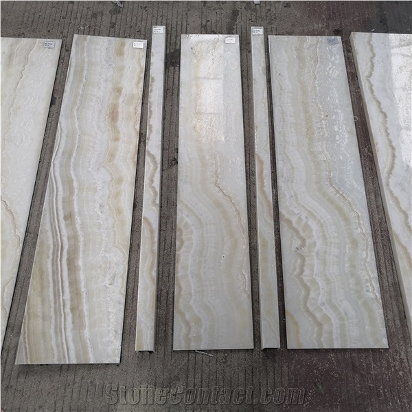 ACM Backed White Onyx Stone Panels