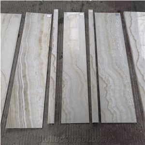 ACM Backed White Onyx Stone Panels