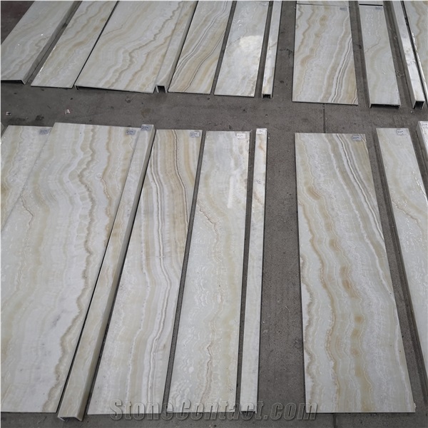 ACM Backed White Onyx Stone Panels