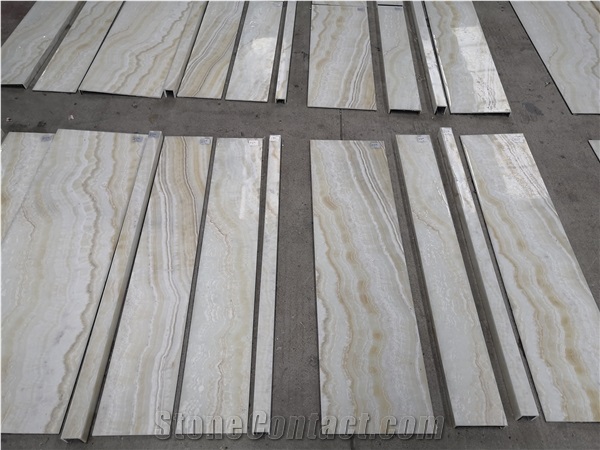 ACM Backed White Onyx Stone Panels