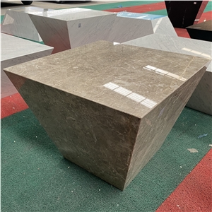 Cloud Dora Grey Artificial Mable Use For Table Top