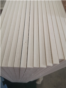 Fiberglass Backed Aran White Marble Composite Stone For Indoor Wall