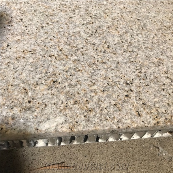 Golden Rust Granite Veneer Aluminum Honeycomb Backed
