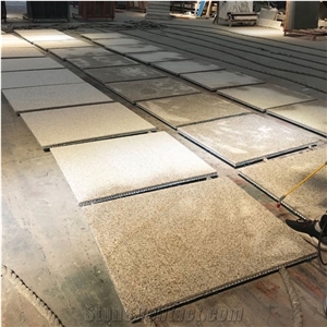 Golden Rust Granite Veneer Aluminum Honeycomb Backed