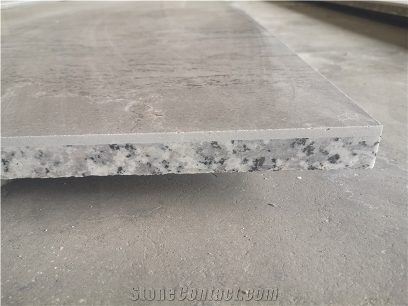 Grey Lightweight Marble Backlit Composite Stone For Indoor Floor