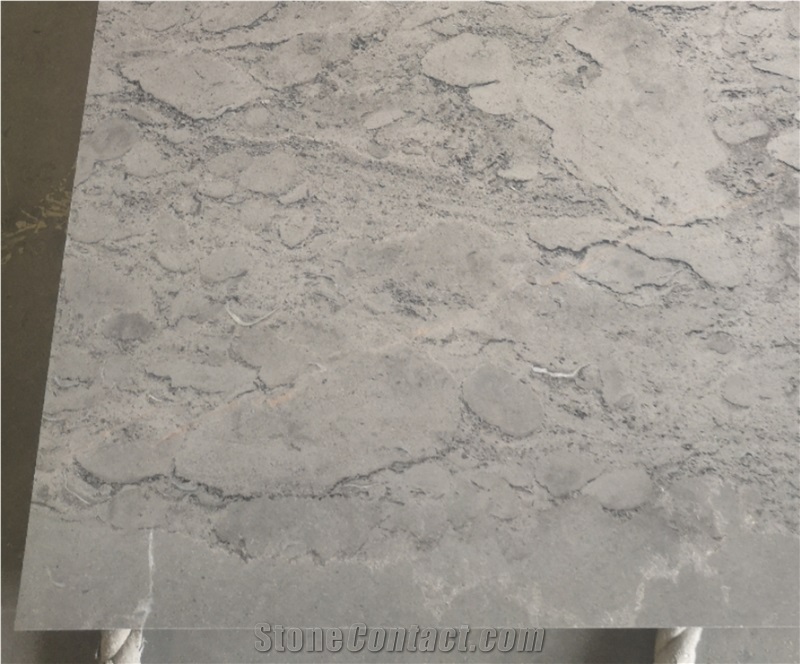 Grey Lightweight Marble Backlit Composite Stone For Indoor Floor