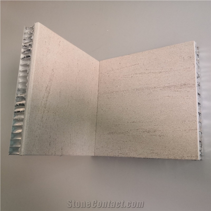 Honeycomb Fossil Woods Backlit Honeycomb Panels