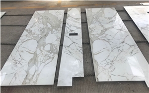 Polished Calacatta Marble Honeycomb Backed Panels Backgroup