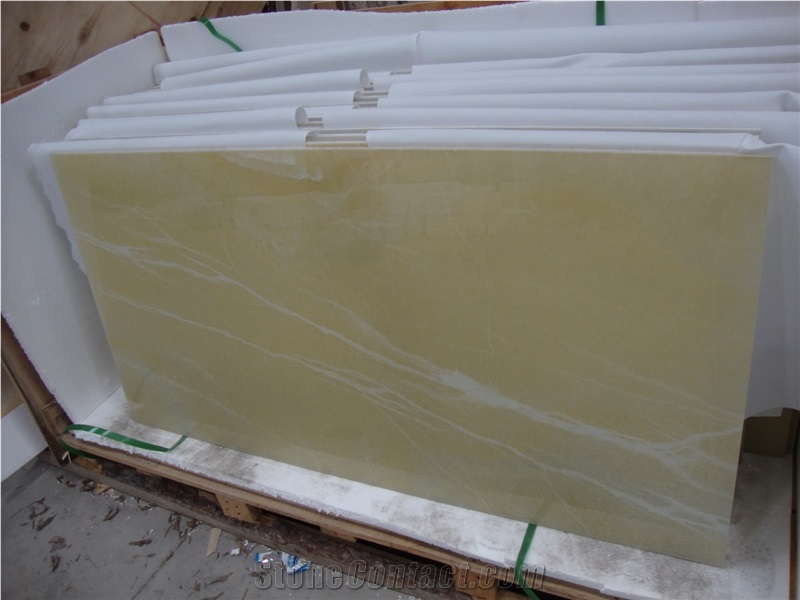 Translucent Coloprhony Onyx Backlit Glass Panels