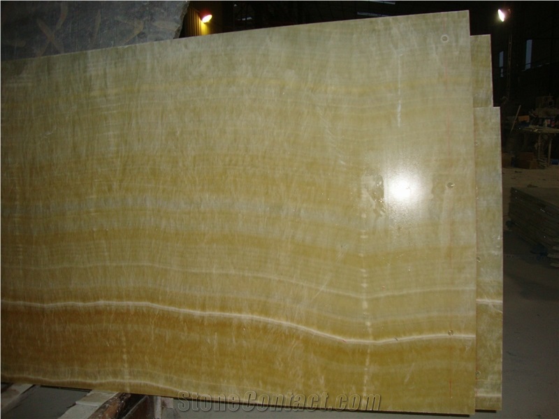 Translucent Coloprhony Onyx Backlit Glass Panels