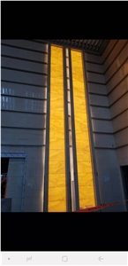 Translucent Coloprhony Onyx Backlit Glass Panels