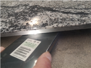 Translucent Glass Backed Black Granite Used For Background