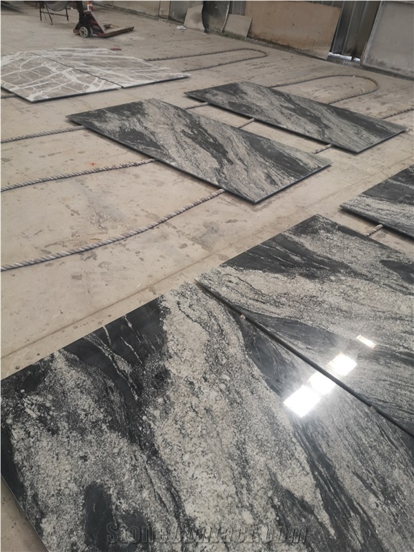 Translucent Glass Backed Black Granite Used For Background