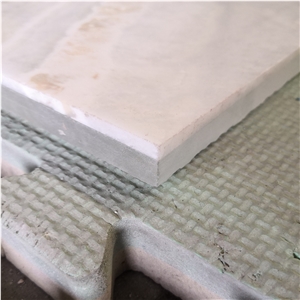 Translucent White Onyx Backed Glass Panels