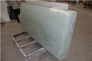 Translucent White Onyx Backit Slabs Wall Panel