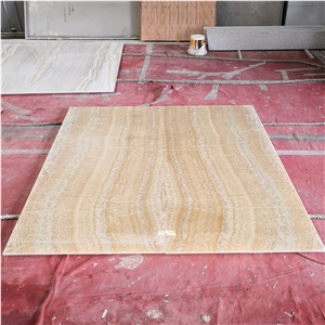 Translucent Yellow Onyx Backlit Glass Panels