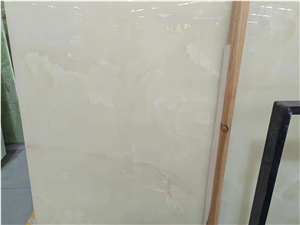 White Onyx Backed Translucent Glass