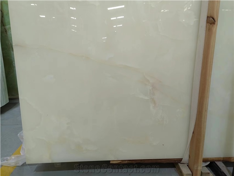 White Onyx Backed Translucent Glass
