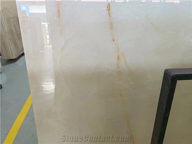 White Onyx Backed Translucent Glass