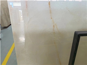 White Onyx Backed Translucent Glass