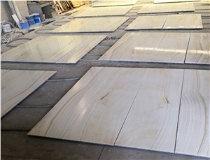White Onyx Laminated Natural Stone Panels For Outdoor Uses