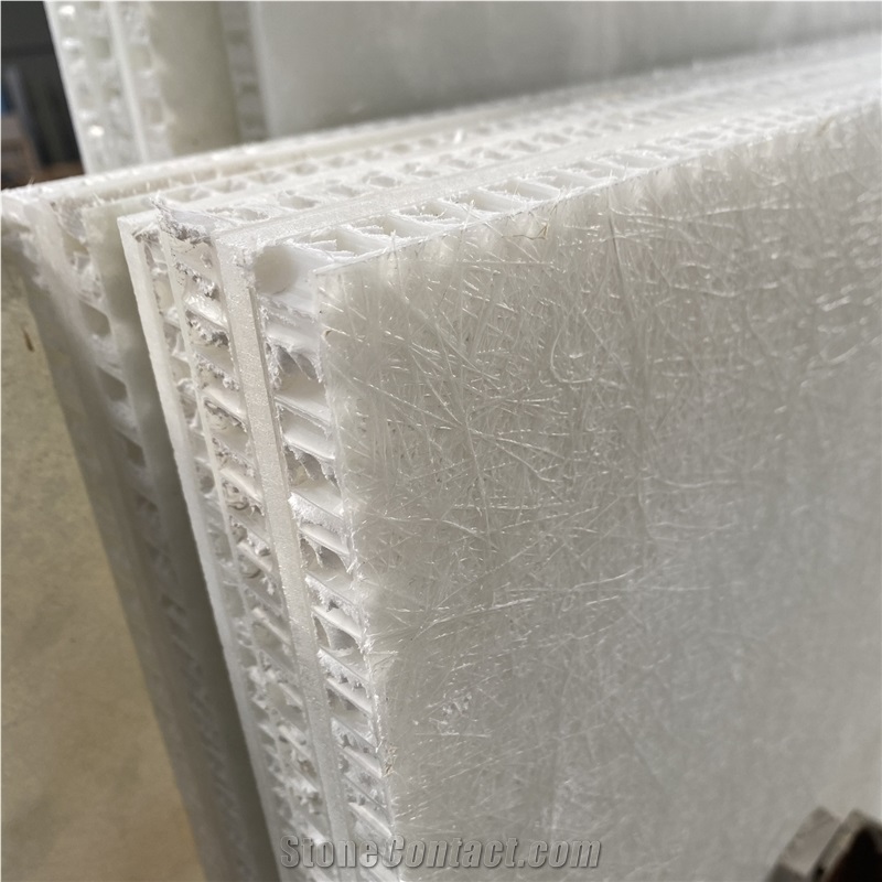 White Onyx Translucent Backed For Backlit Honeycomb Panels