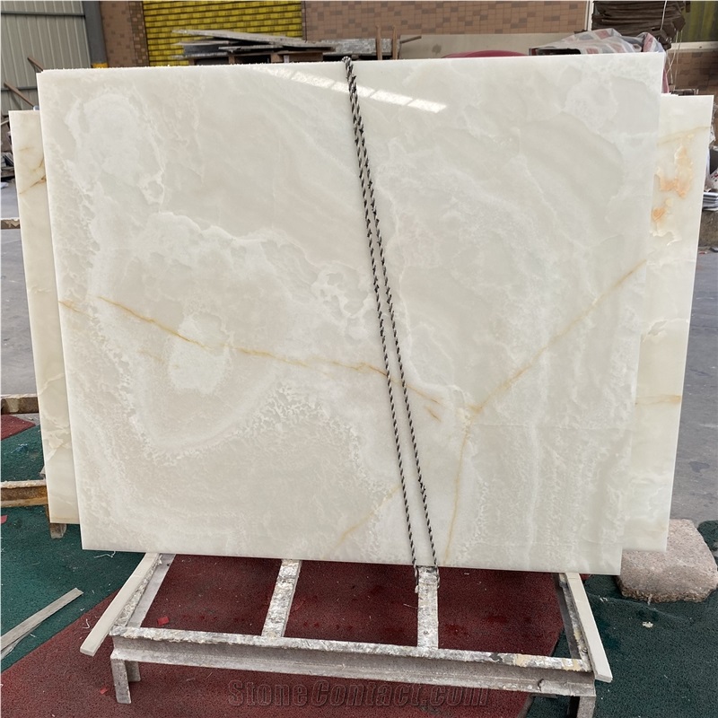 White Onyx Translucent Backed For Backlit Honeycomb Panels