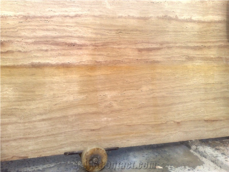 Travertino Ascolano Striato Slabs, Tiles