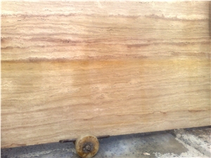 Travertino Ascolano Striato Slabs, Tiles
