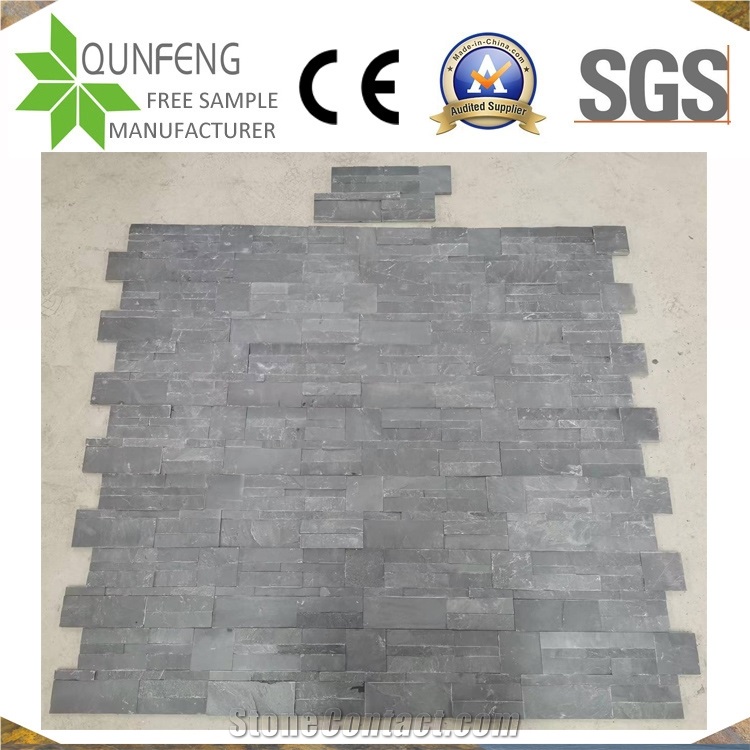 Exterior Wall Black China Slate Split Face Culture Stone