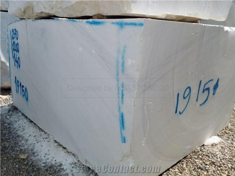 Cloud Pure White Marble Blocks