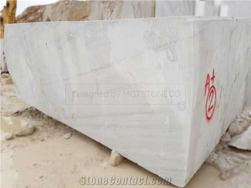 Cloud Pure White Marble Blocks
