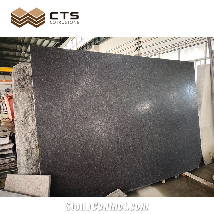 Dark Iron Grey Granite Leather Or Polished Slabs Wall Tiles