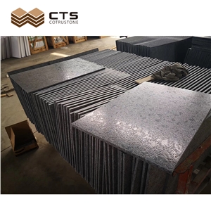 Dark Iron Grey Granite Leather Or Polished Slabs Wall Tiles