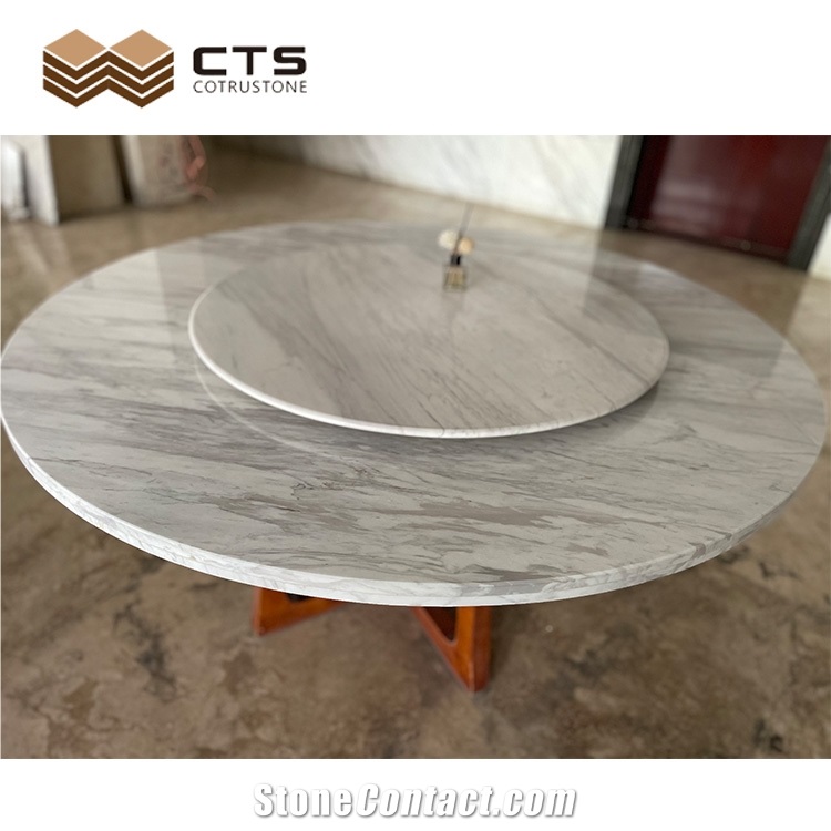 Wholesale Custom Volakas Double Dinner Desk Home Decor