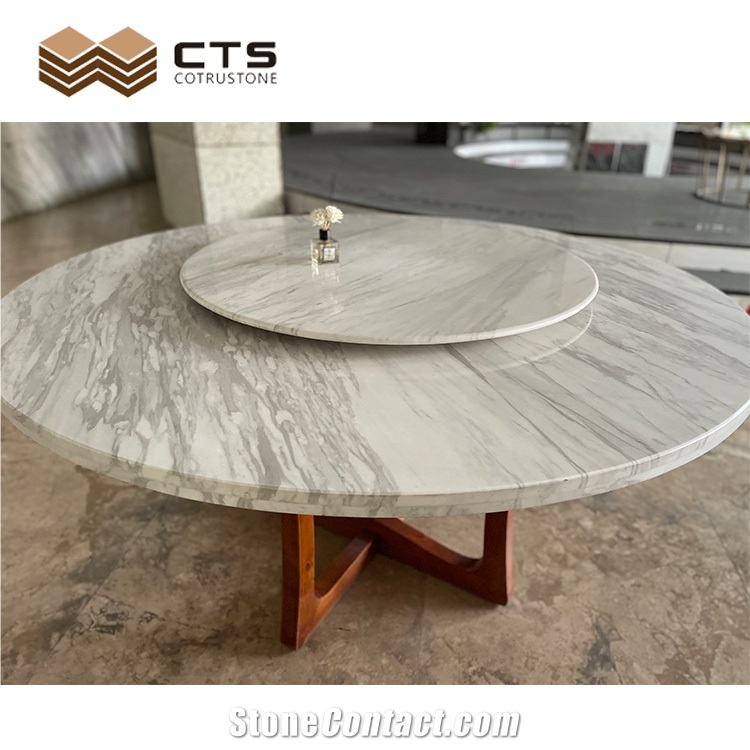 Wholesale Custom Volakas Double Dinner Desk Home Decor