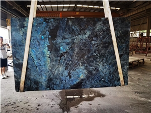 Lemurian Blue Labradorite Blue Granite Slabs Floor Wall