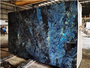 Lemurian Blue Labradorite Blue Granite Slabs Floor Wall