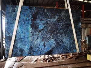 Lemurian Blue Labradorite Blue Granite Slabs Floor Wall