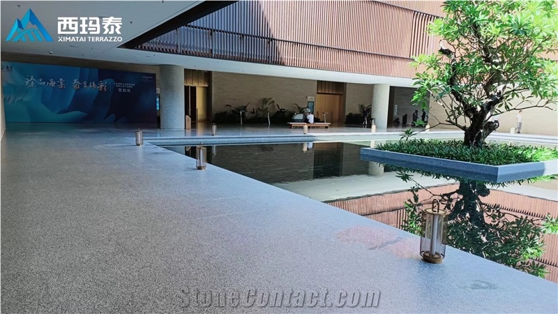 Cement Terrazzo Tile For Project Quantity Slab Factory