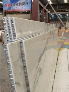 Quality Honeycomb White Marble Panel White Marble Tile