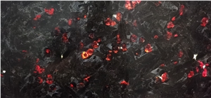 Ruby Red Granite Stone Galss Translucent Laminated Panel