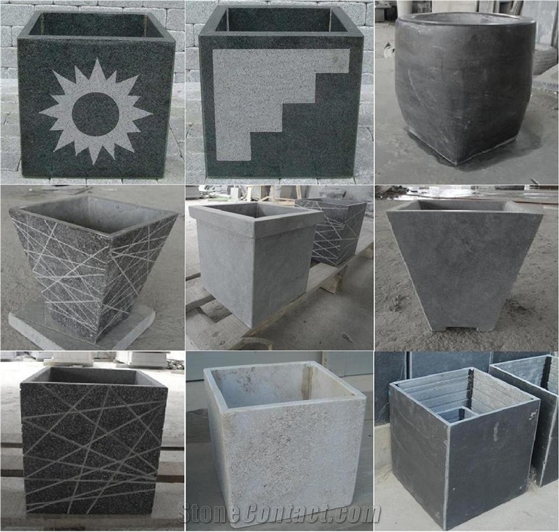 Limestone Flower Pots , Planters