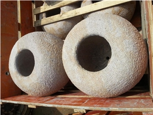 Sandstone Flower Pots , Stone Planters