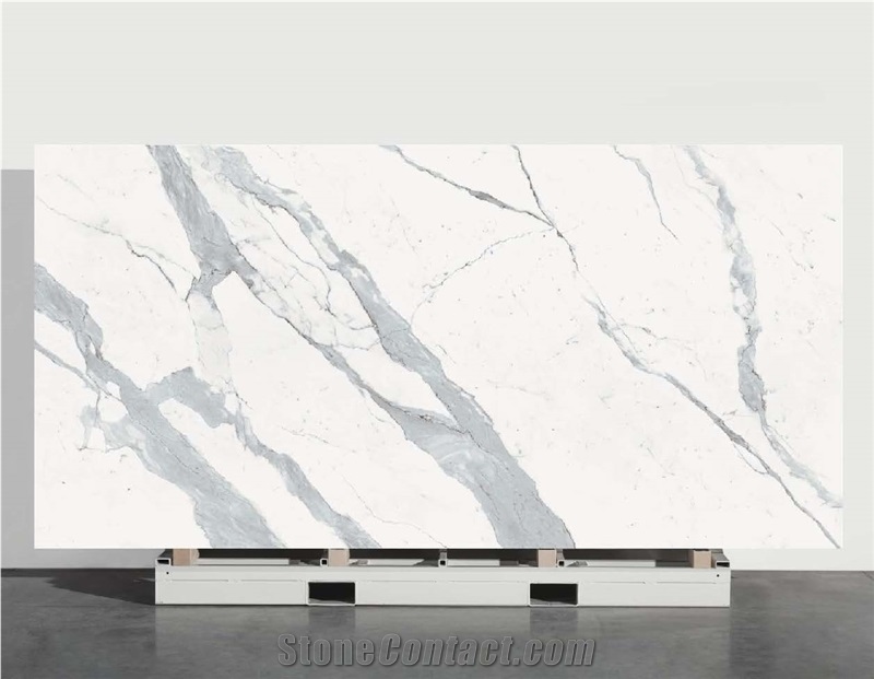 Bianco Statuario Venato Sintered Stone Wall Floor