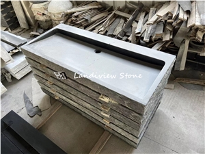 Black Granite Natural Black Stone Sink