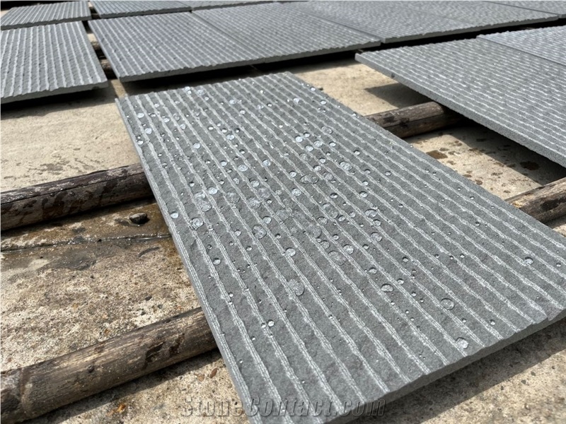 Bluestone Chiseled Grooves Textured Panel